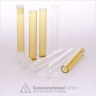 Test tube, tube de verre, bouteilles d'échantillon, bouteilles Aroma, des tubes de verre, snap-on couvercle verre, perles de verre de jante, tube de centrifugeuse
